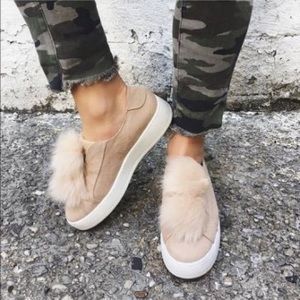 Steve Madden Pom Pom Sneakers